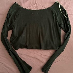 Long sleeve crop top
